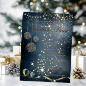 Elegante Weihnachtsbälle, Weihnachts-Party Einladung