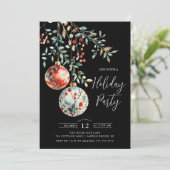 Elegante Weihnachtsballs-Feier Einladung (Stehend Vorderseite)