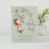 Elegante Weihnachtsballs-Feier Einladung (Stehend Vorderseite)