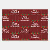 Elegante Weihnachtsbälltöne Geschenkpapier Set (Vorderseite 2)