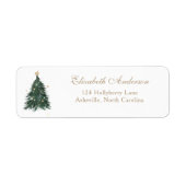 Elegante Weihnachtsbaum-Adresse (Vorne)