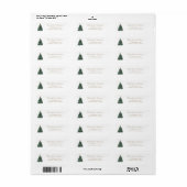 Elegante Weihnachtsbaum-Adresse (Vorne)