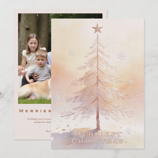 Elegante Weihnachtsbaum-Foto-Feiertags-TMF26 Feiertagskarte