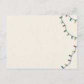 Elegante Weihnachtsbaum Foto Happy Holidays Postkarte (Rückseite)