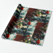 Elegante Weihnachtsbaumdekorationen Geschenkpapier (Ungerollt)