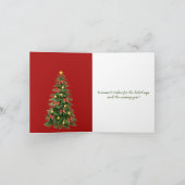 Elegante Weihnachtsbäume Karte (Innenseite)