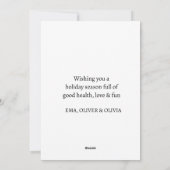 elegante Weihnachtsbäume, nicht Foto Feiertagskarte (Rückseite)