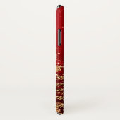 Elegante Weihnachtsbaume Rot Case-Mate iPhone Hülle (Hinten/Rechts)