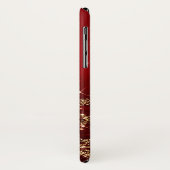 Elegante Weihnachtsbaume Rot Case-Mate iPhone Hülle (Hinten/Links)