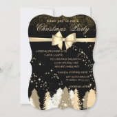Elegante Weihnachtsbäume, Weihnachtsfest-Party Einladung (Vorderseite)