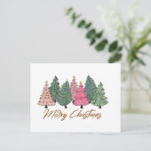 Elegante Weihnachtsbaumen frohe Weihnachten (Stehend Vorderseite)