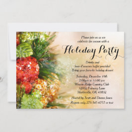 Elegante Weihnachtsbaumfeier Einladung