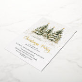 Elegante Weihnachtsbaumfeier Folieneinladung (Gedreht)