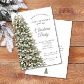 Elegante Weihnachtsbaumgesellschaft Feiertag Party Einladung