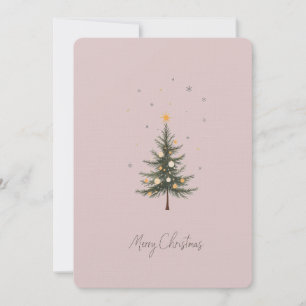 Elegante Weihnachtsbaumkarte. Einladung