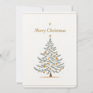 Elegante Weihnachtsbaumkarte. Einladung
