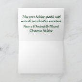 Elegante Weihnachtsbaumkarte Karte (Innenseite)