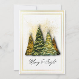 Elegante Weihnachtsbaumkarte - Moderner Feiertag G Einladung