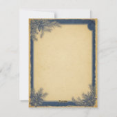 Elegante Weihnachtsbaumkerze und Geschenkkarte Feiertagskarte (Rückseite)