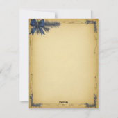 Elegante Weihnachtsbaumkerze und Geschenkkarte Feiertagskarte (Rückseite)