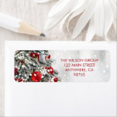 Elegante WeihnachtsbaumRücksendeadresse (Insitu)