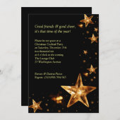 Elegante Weihnachtscocktail-Party Einladung (Vorne/Hinten)