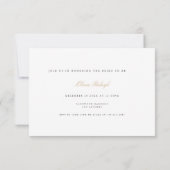 Elegante Weihnachtsdekor-Junggeselinnen-Abschied-K Einladung (Rückseite)