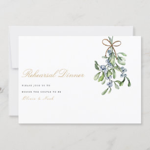 Elegante Weihnachtsdekor Probe Dinner Card Dankeskarte