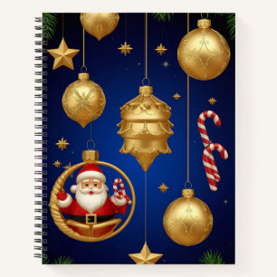 Elegante Weihnachtsdekorationen Notizblock