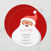 Elegante Weihnachtsdusche Einladung (Vorne/Hinten)