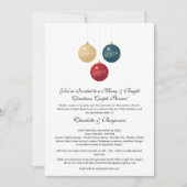 Elegante Weihnachtsdusche Einladung (Vorderseite)