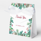 Elegante Weihnachtsdusche Watercolor Geschenkschachtel (Vorderseite)