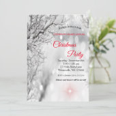 Elegante Weihnachtseinladung Einladung (Stehend Vorderseite)