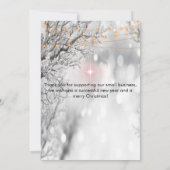 Elegante Weihnachtseinladung Einladung (Rückseite)