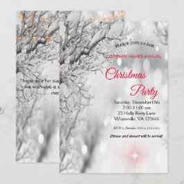 Elegante Weihnachtseinladung Einladung