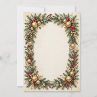 Elegante Weihnachtseinladung Einladung