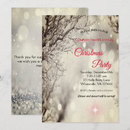 Elegante Weihnachtseinladung Einladung