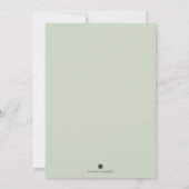 Elegante Weihnachtseinladungen Einladung (Rückseite)