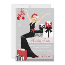 Elegante Weihnachtseinladungs-Party-Geschenke