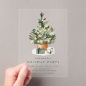 Elegante Weihnachtsfeier Acryleinladungen (Insitu (Handheld))