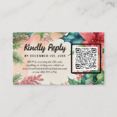 Elegante Weihnachtsfeier Begleitkarte (Vorderseite)