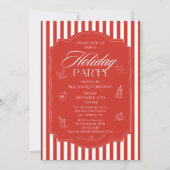 Elegante Weihnachtsfeier Einladung (Vorderseite)