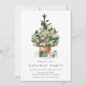 Elegante Weihnachtsfeier Einladung (Vorderseite)