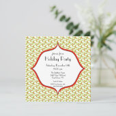 Elegante Weihnachtsfeier Einladung (Stehend Vorderseite)