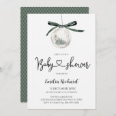 Elegante Weihnachtsfeier Einladung (Vorne/Hinten)