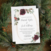 Elegante Weihnachtsfeier Einladung