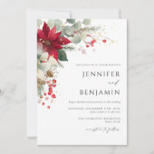 Elegante Weihnachtsfeier Einladung (Vorderseite)