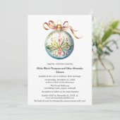 Elegante Weihnachtsfeier Einladung (Stehend Vorderseite)