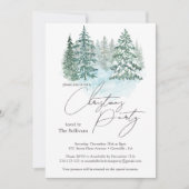 Elegante Weihnachtsfeier Einladung (Vorderseite)