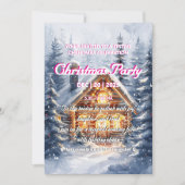 Elegante Weihnachtsfeier-Einladung für eine Winter Einladung (Vorderseite)